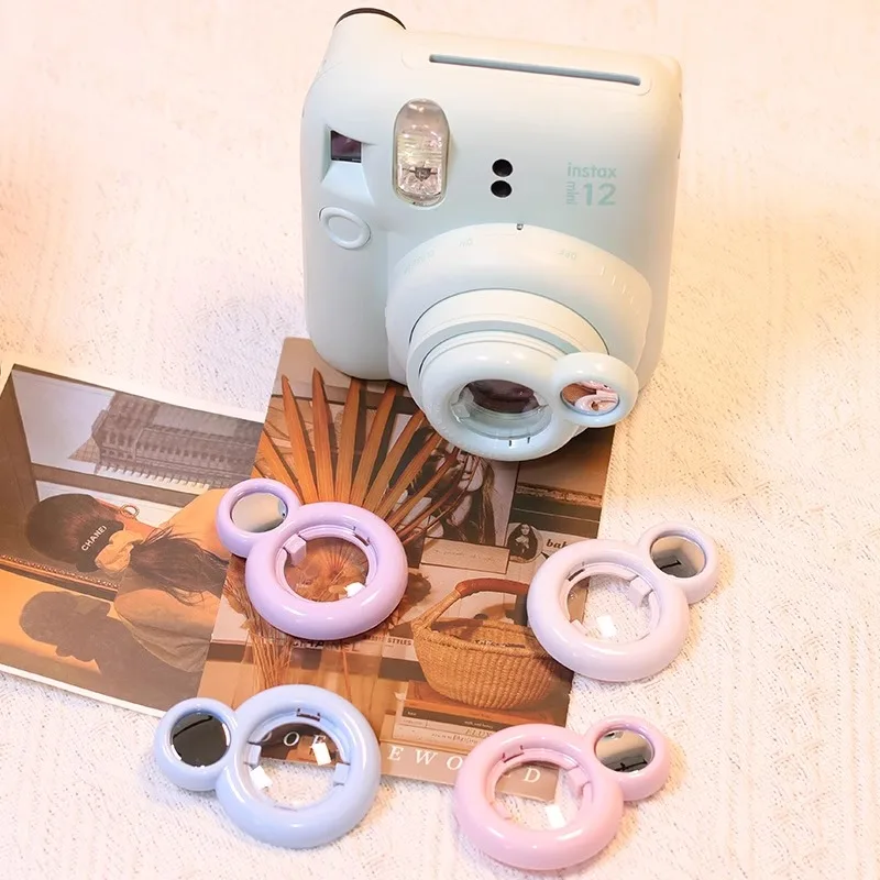 Lente para selfie para instax mini 12, lente para pôster plano, espelho para auto-retrato, acessórios para lentes de câmera instantânea