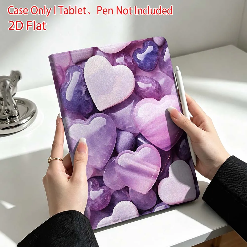 Love stone pattern For Lenovo Xiaoxin Pad Pro Tab P12 P11 11 13 11.2 inch K11 Plus Pen Tray Tablet Case Soft