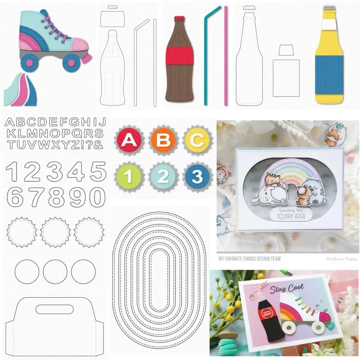 

Skates Letters Numbers Metal Cutting Dies Scrapbooking Photo Album Decorative Embossing DIY Handmade Paper Cards Crafts 2024 New