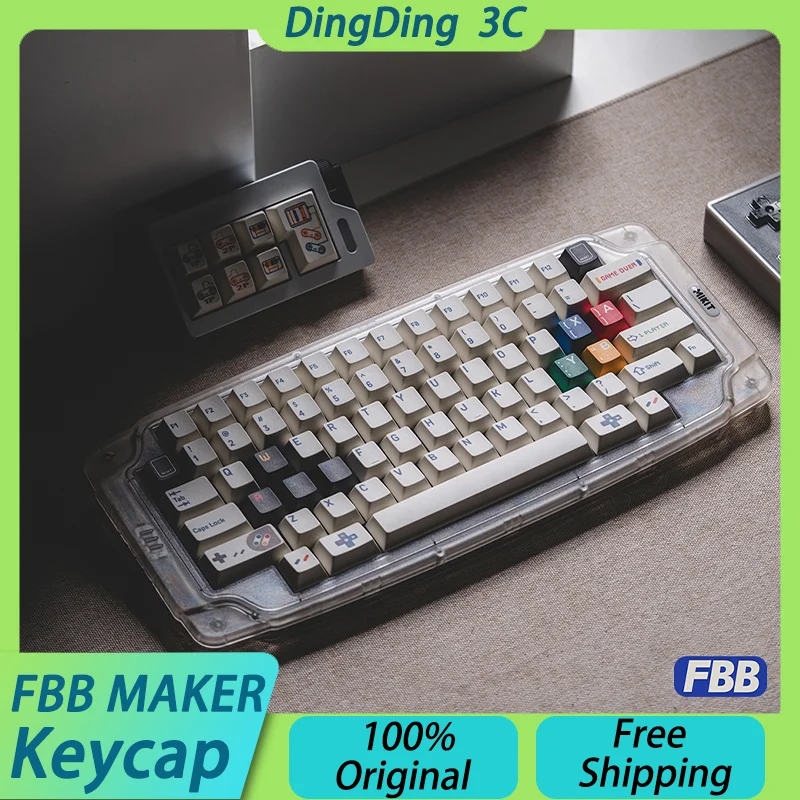 FBB MAKER Keycap SFC1990 Joystic Thermal Dye Sublimation PBT Cherry Height Retro Mechanical Keyboard DIY Wooting Custom Key Caps