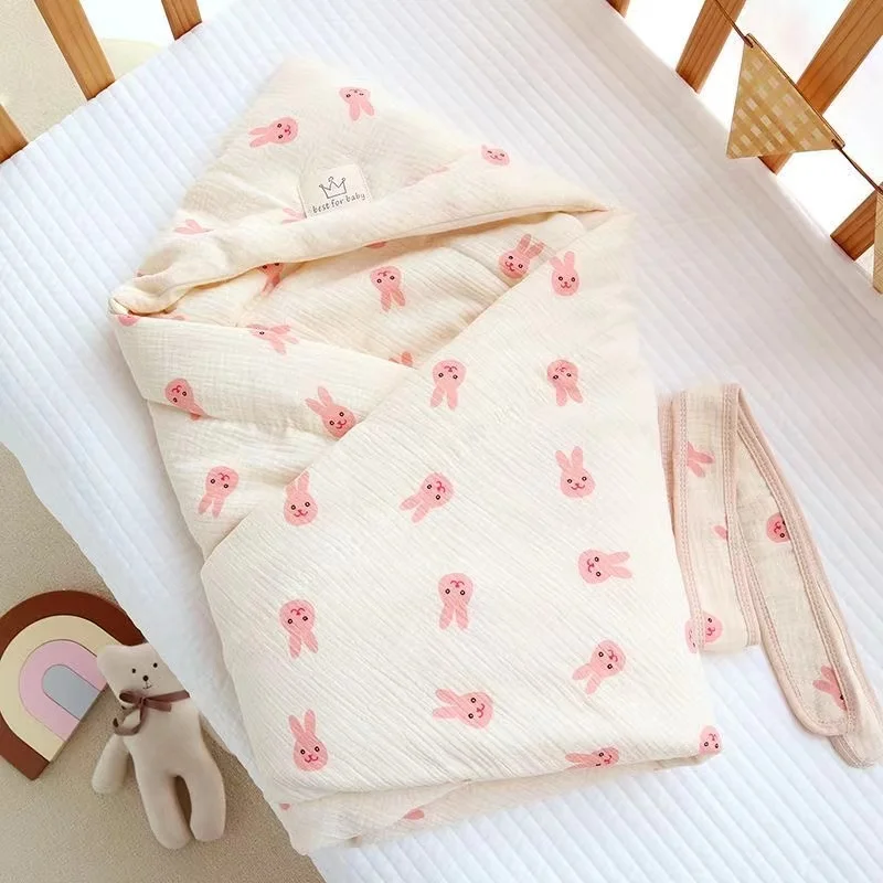 Baby Autumn and Winter Bag Was Born to Hold by Cotton Four Seasons Thickened Bean Fleece Delivery Room Swaddling Blanket Single