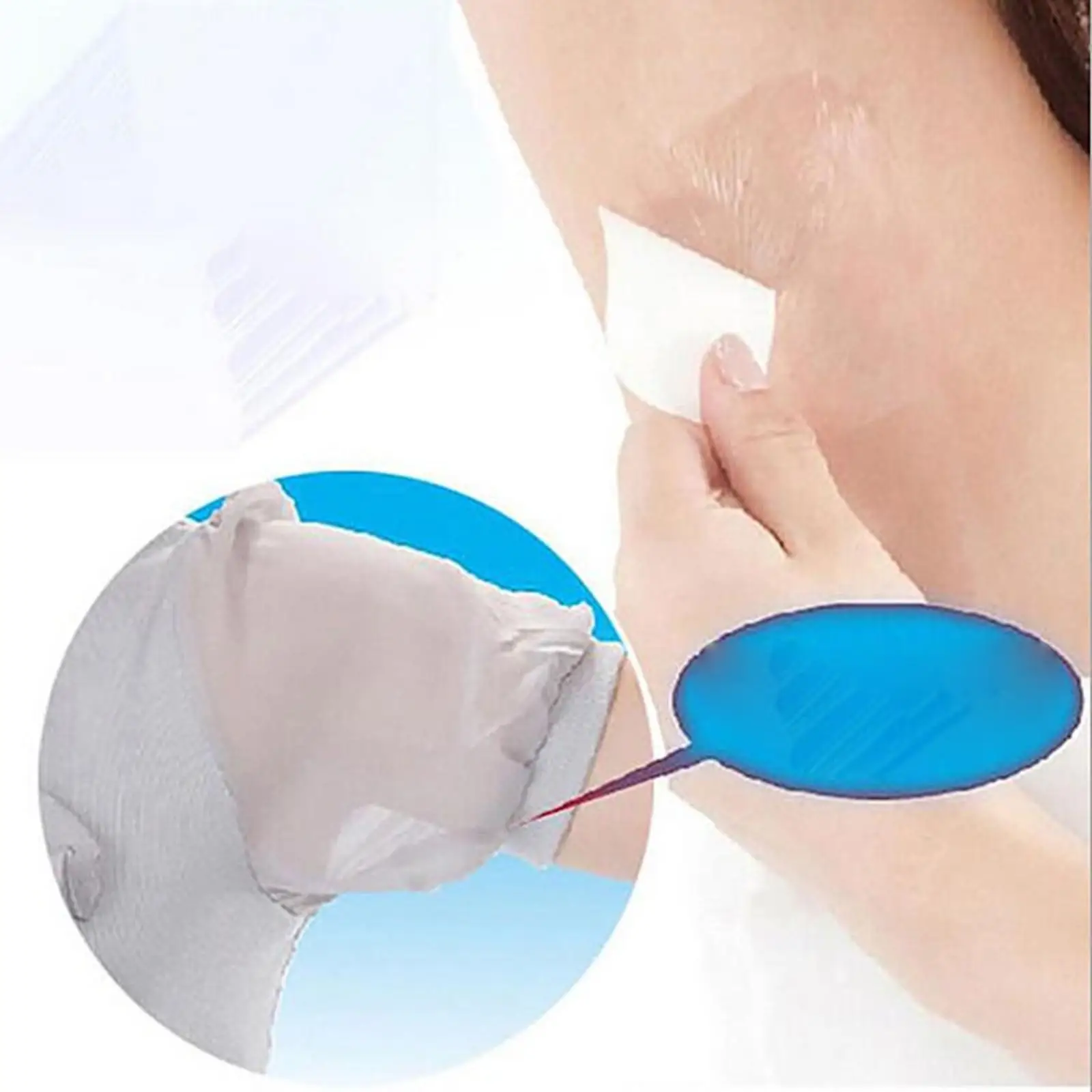 

6 Meters Underarm Sweat Pads Underarm Shielding Disposable Anti Sweat Transparent Invisible Antiperspirant Sticker for Unisex