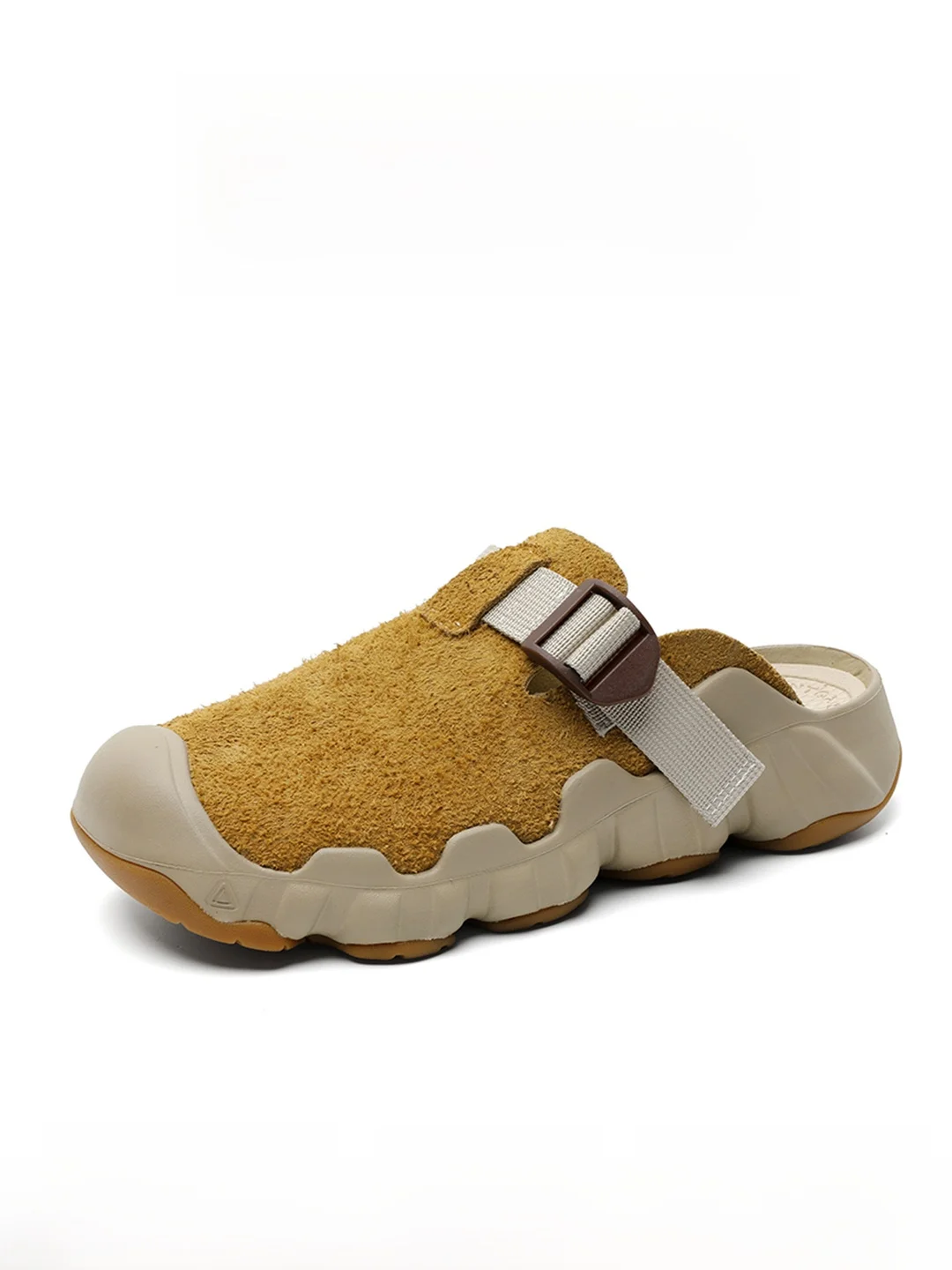 

Bull JIUYU Men's And Women's High-End Mules oes Outdoor Comfortable Casual Leather Surface f Slippers