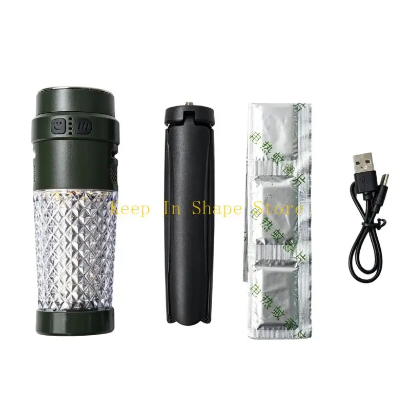 U1JC Rechargeable Outdoor Light for Camping, Soft Diffuser Design, Folding Stand, and Top Hook for Tent Use and Meal Areas
