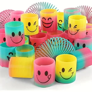 12 pcs rainbow magic springs circle toys children birthday party favors giveaway gifts memory childhood garden pinata fillings 10 Main Sales Wedding Memories - №7