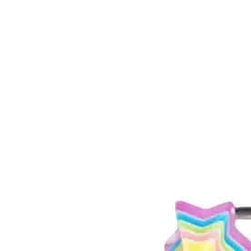 

New Star Love Lip Ring Stainless Steel Luminous Ball Horseshoe Ring Color Resin Pentagram Earbone Ring Piercing Jewelry