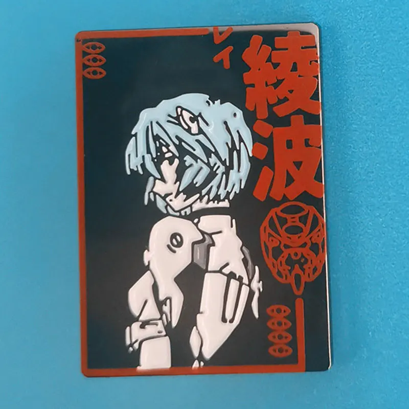 Japanese Anime Enamel Pins EVA Rei Ayanami Metal Brooch Badge Fashion Jewellery Backpack Accessory Gifts