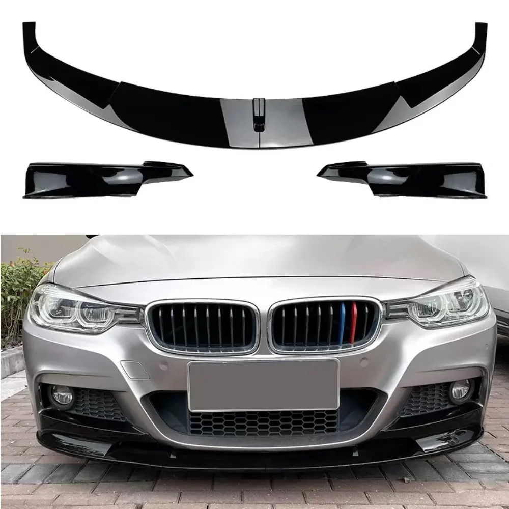 Carbon fiber universal front lip for BMW3Series F30F31m-tech2013-2019car modification front bumper spoiler lip splitter body kit
