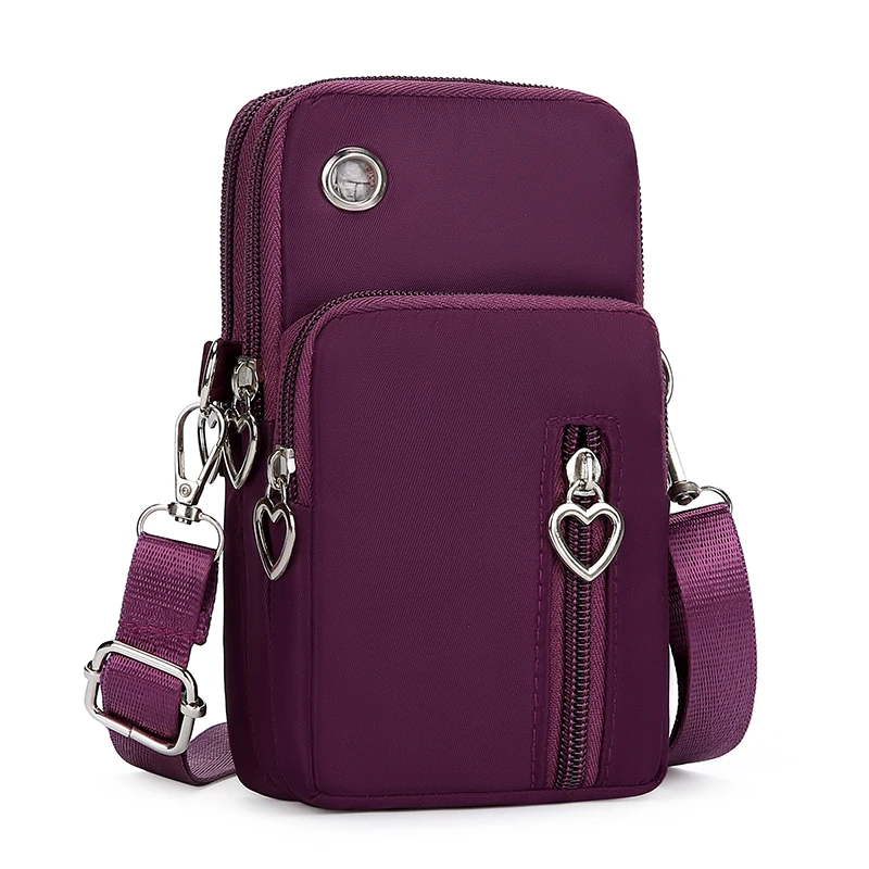 Compact Crossbody Purse for Women – Holds Phone, Cards & Cash, Slim Nylon Sling Bag for Travel & Everyday Use