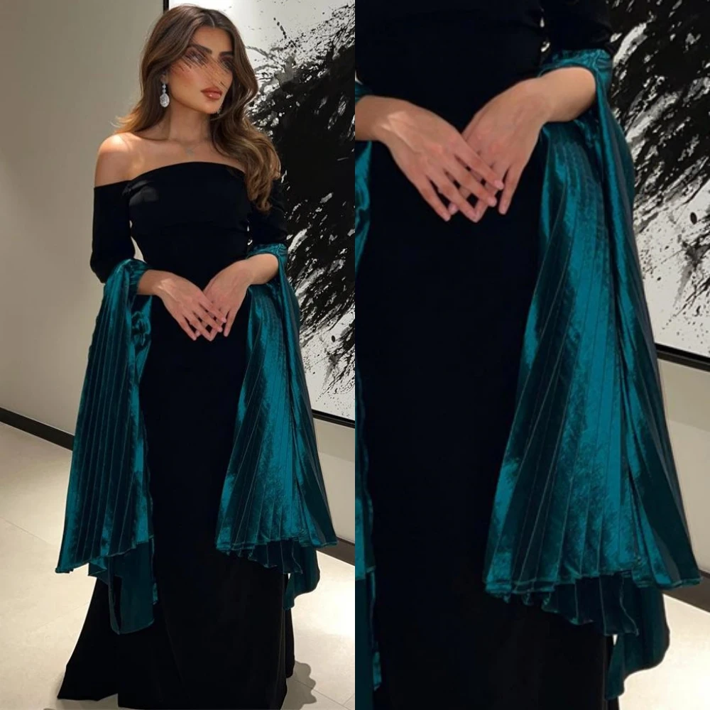 Customized  Elegant Fashion Off the Shoulder Mermaid Floor Length Long Formal Evening Gowns  칵테일드레스 فساتين سهرة