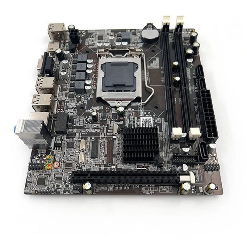 Placa base H55 LGA1156 compatible con CPU serie I3 530 I5 760, placa base de memoria DDR3 + CPU I3 530 + Cable SATA + grasa térmica