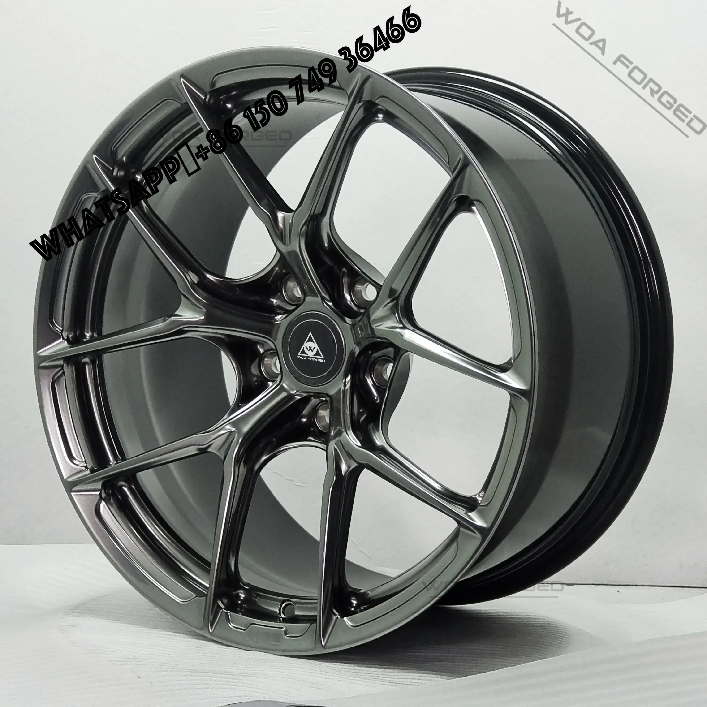 

6061-T6 P104SC Bright Silver Forged Car Wheels Pcd 5*120 5*114.3 5*100 Single Forging High Performance Wheel Hub for HR