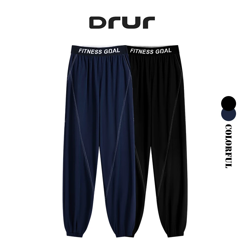 DRUR Jogging Sweatpants Baggy Sports Clothing Athletes Ankle Banded Drawstring Gym Trouser Women Men Training Pants With Pockets