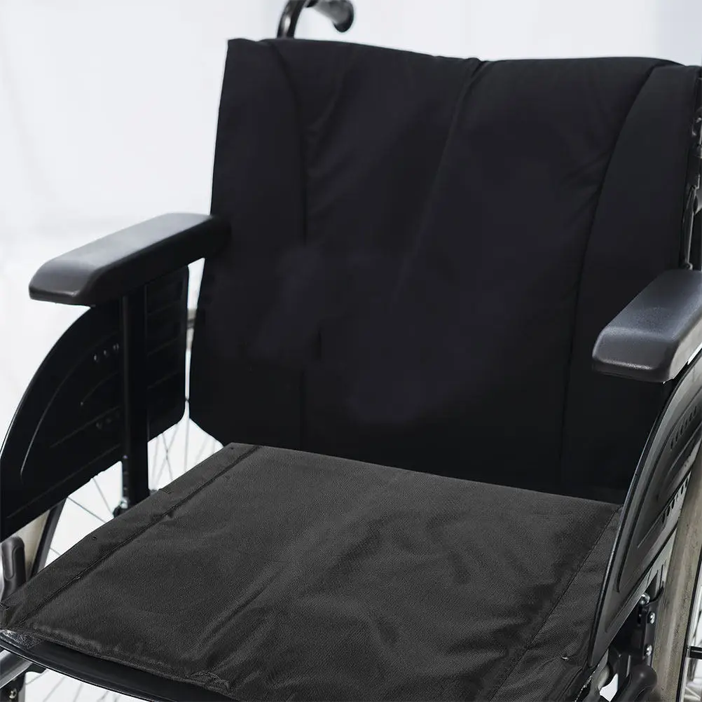 2Pcs Wheelchair Cushions Set Thick Oxford Fabric Seat Pad Breathable Soft Supportive for Office Chair Mobility Chair Car Seat
