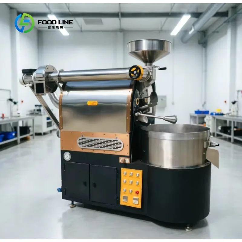 Customized Electric & Gas Dual Power Drum Coffee Roaster, 0.2-1.2kg Capacity, Smart Control Roaster with Food Grade Steel