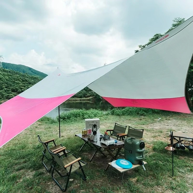 Canopy Tent Outdoor Camping Beach Travel Park Coating Shade Butterfly Pavilion Hexagonal Curtains Full Waterproof Fast Delivery