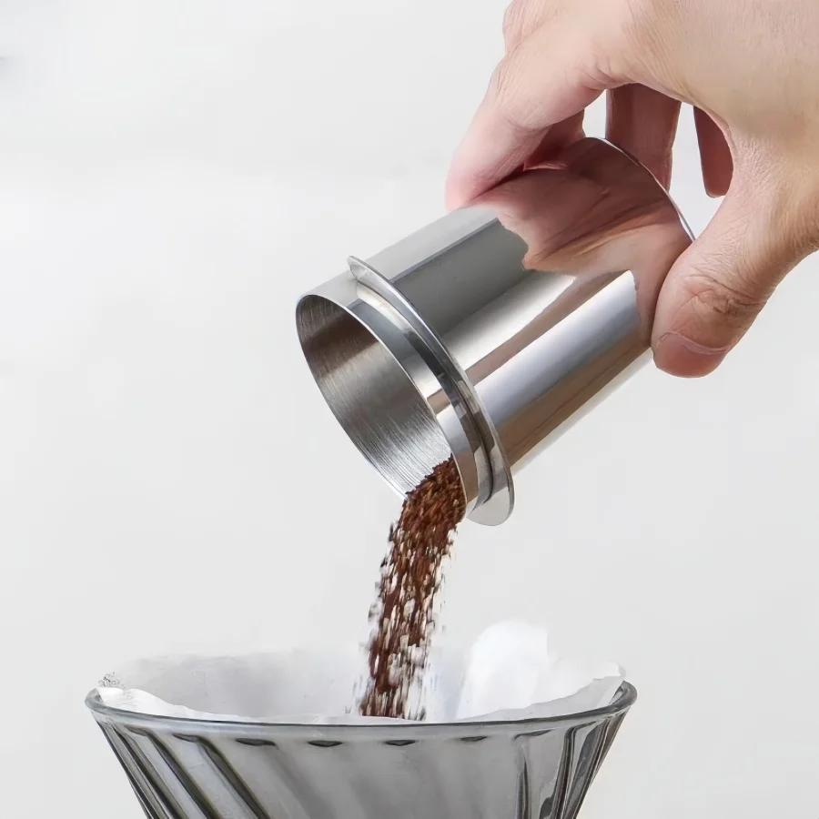 304 Stainless Steel Coffee Powder Cup Dosing Cup Scent Cup Coffee Machine Handle Powder Collector Espresso Machine Accessories