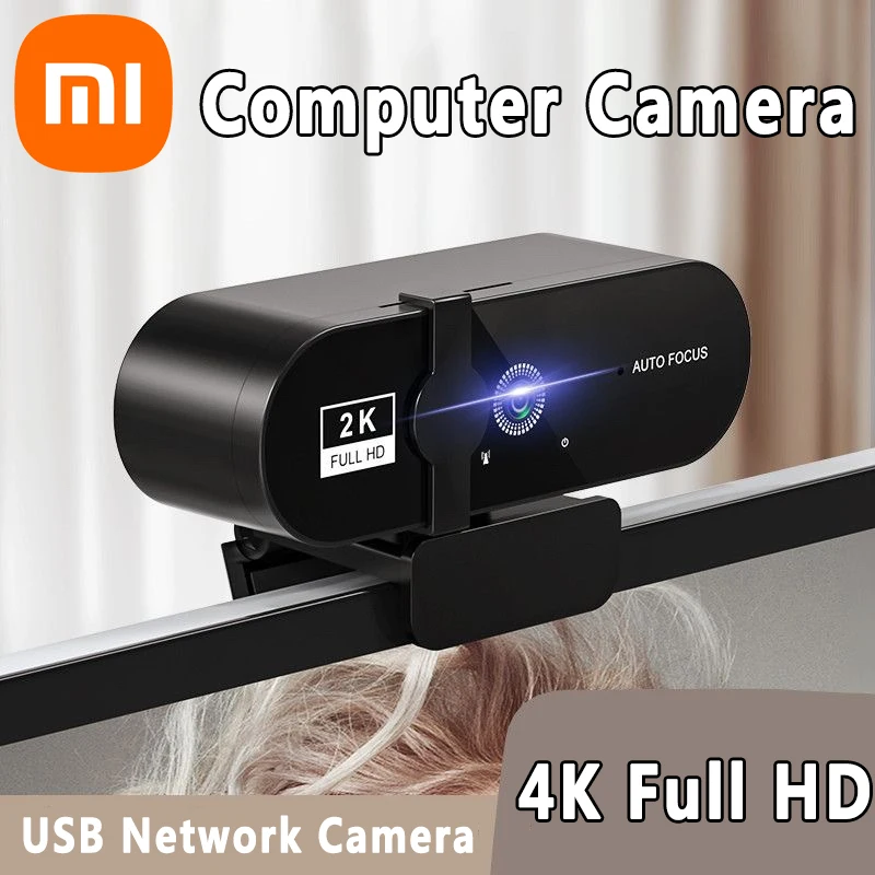 Компьютерная камера Xiaomi 1080p, USB-камера, сетевая камера 4k Full HD, онлайн-курс, конференц-камера для прямой трансляции для ПК, ноутбука