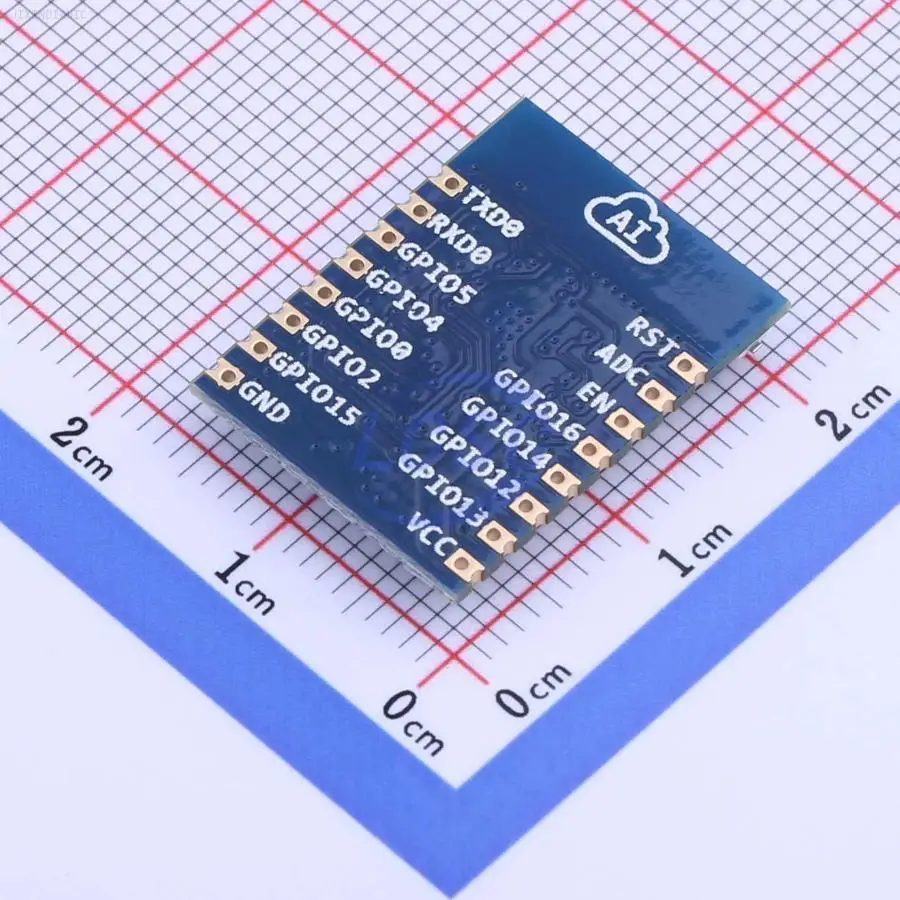 1PCS ESP-07 -98dBm 19.5dBm ESP8266 chip On-Board PCB Antenna 2.4GHz WiFi Modules ROHS