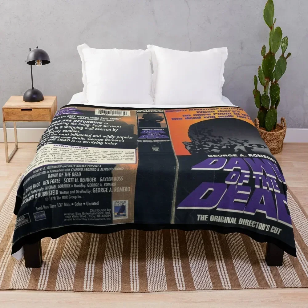 

HORRORVHS Cover Art Throw Blanket Travel Size Cozy Blanket for Plane Train