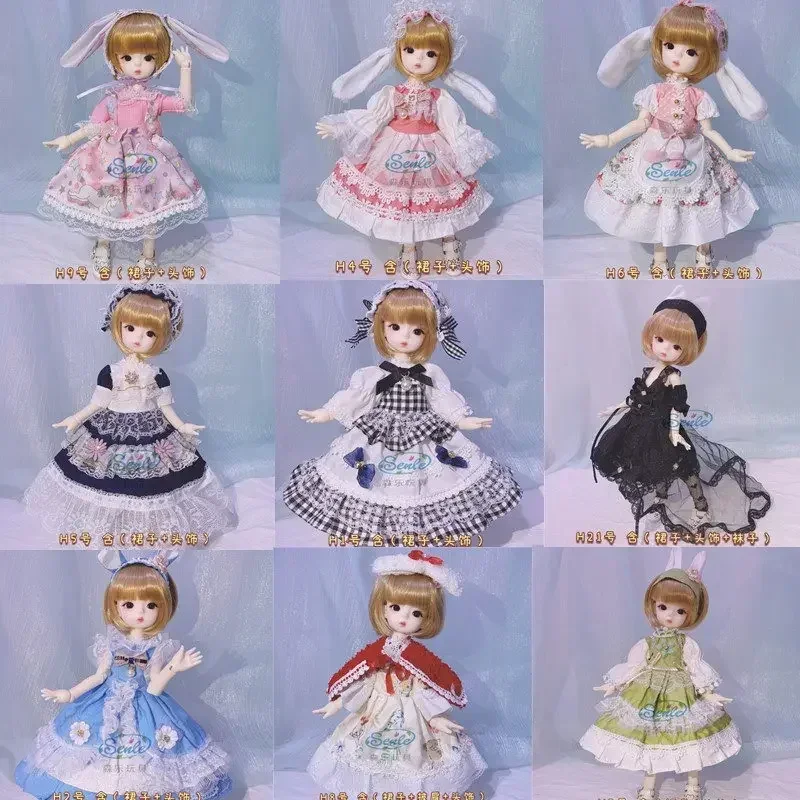 New Dress Suitable for 1/6 BJD Doll Clothes Maid Skirt JK Uniform Lolita Suit