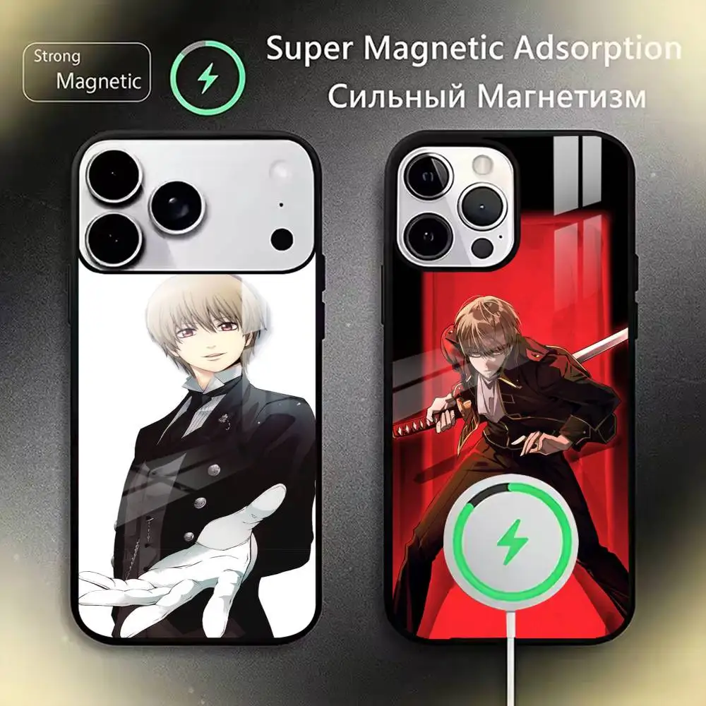 

Gintama Okita Sougo Phone Case Magnetic with Magsafe Wireless Charging For iPhone17,16,15,14,13,12,11 Plus,Pro
