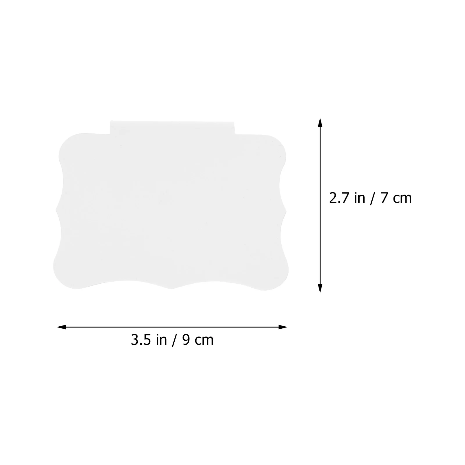 Mini bacs de rangement réinscriptibles, panier à clipser, étiquette de prix, support attro, blanc, 10 pièces