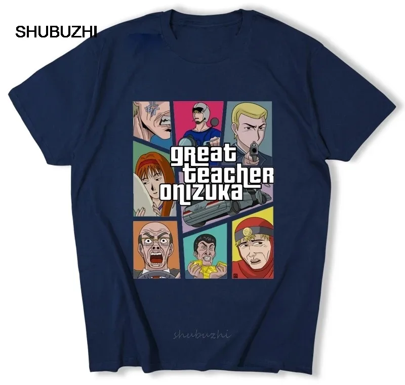 New Arrival Men Great Teacher Onizuka Gto T Shirt Custom Cotton Homme Tee Shirts Fashion T-shirt Men Cotton Brand Teeshirt