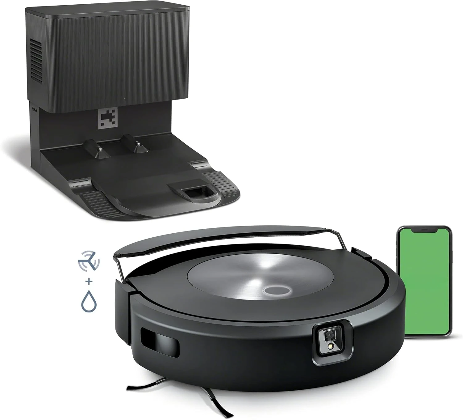 Roomba Combo j7+ Self-Emptying Robot Vacuum & Mop - Automatically Vacuums and Mops, Fully Retractable Mop pad Identifies