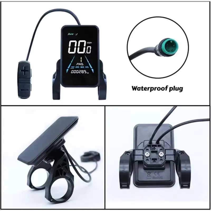 AU05 - 전기 코드 테이블 전기 LCD 디스플레이 계기판 NC-81F 전기 산악 자전거 개조