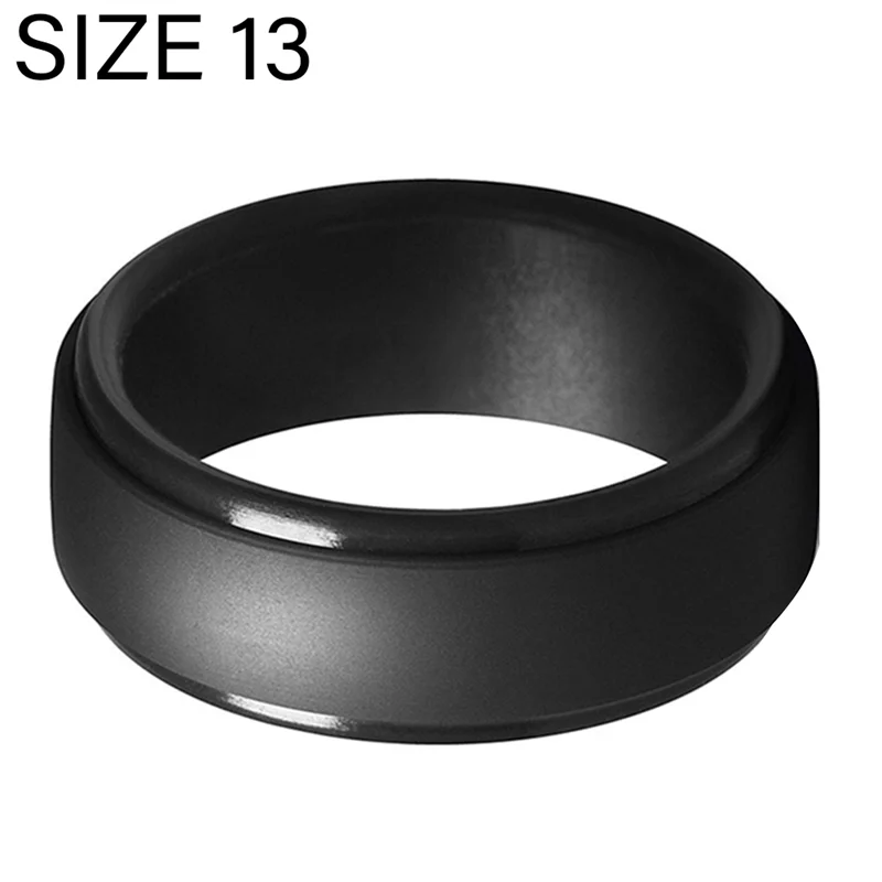ABQR 8mm Popular Men Silicone Cool Rings Women Silicone Wedding Ring Environmental Outdoor Sports Ring 2Pcs 13