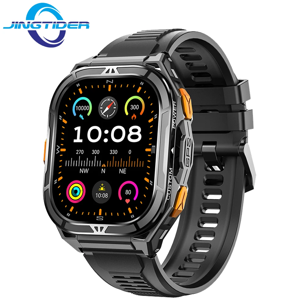

X5 Tank 1,96 "HD AMOLED экран уличные GPS умные часы двухдиапазонные GPS 5ATM водонепроницаемые плавательные Bluetooth-вызовы мужские умные часы