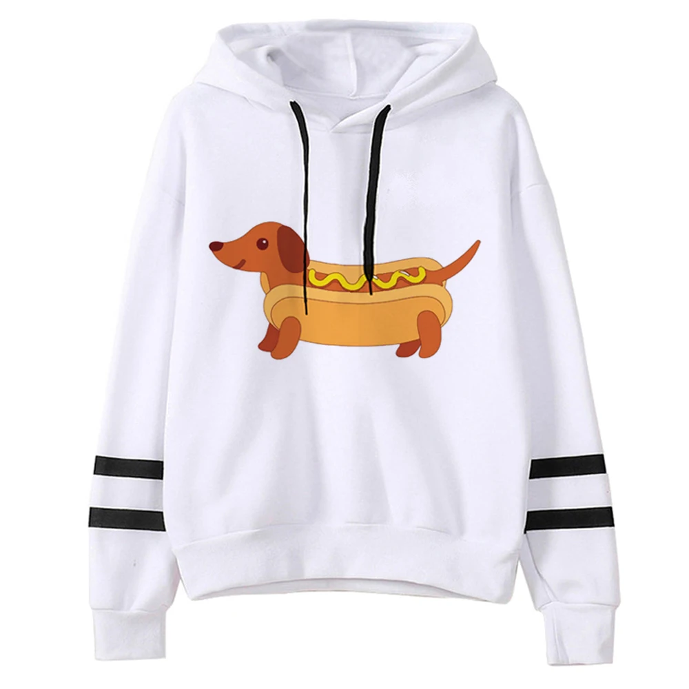 Sudaderas con capucha de Dachshund para mujer, camisa con capucha estética gótica de los años 90, vintage, y2k, ropa femenina de los 90