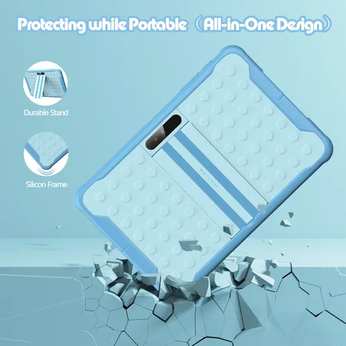 Imagen 2 del producto Pritom tableta para niños de 10 pulgadas Android 13 Go WIFI procesador de cuatro núcleos 2GB RAM 64GB ROM YouTube con estuche