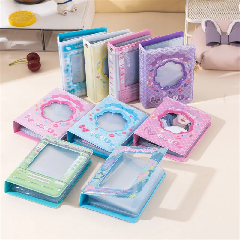 3 Inch Kpop Binder Postcard Photo Album 40Pcs Storage Collector Card Photocard Holder Idol Album Photo Card Collect Organizer