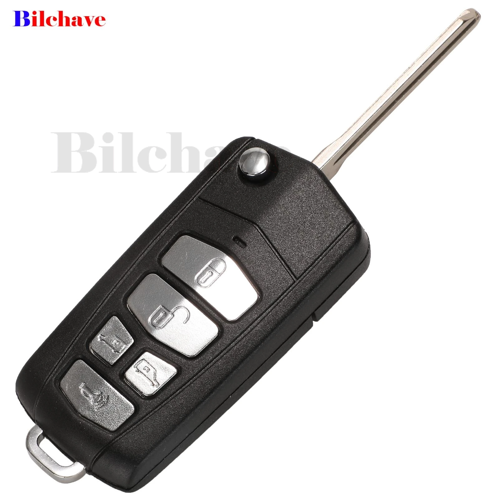 Jingyuqin modificato per Hyundai Fit KIA Sedona Flip pieghevole Remote Car Key Shell Case Fob 5 pulsanti sostituzione lama non tagliata