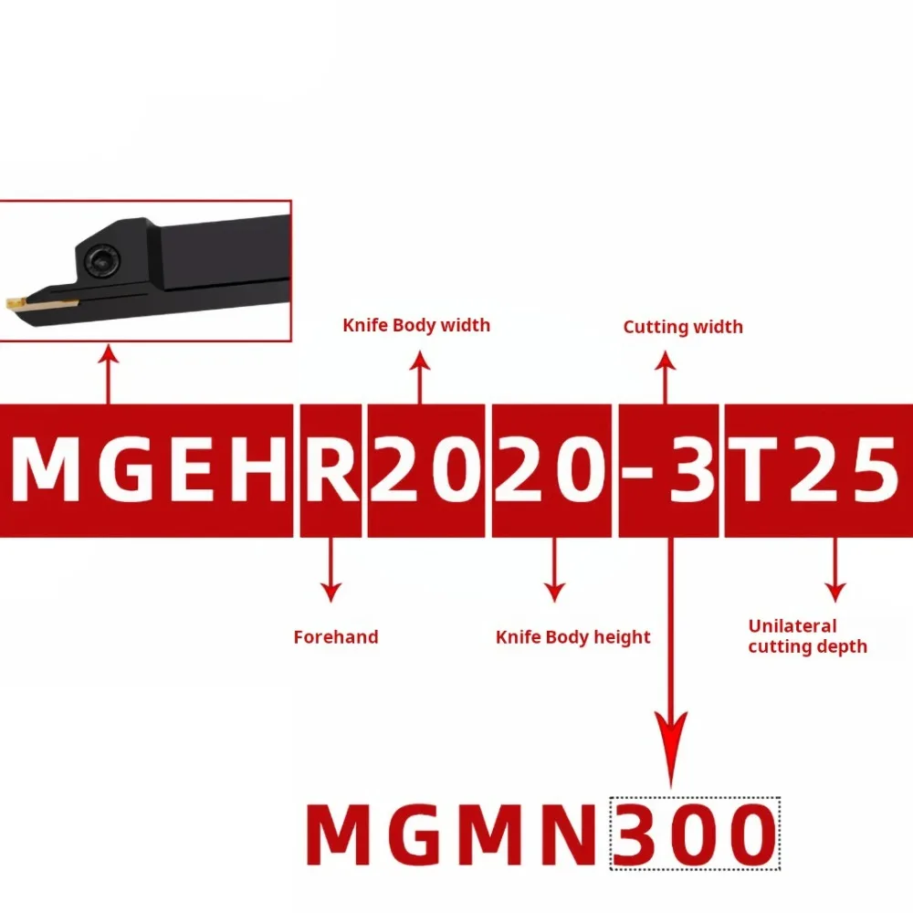 MGEHR MGEHL External Grooving Tools Holder MGEHR1010 MGEHR1212 MGEHR1616 MGEHR2020 MGEHR2525 MGEHR3232 1.5 2 3 4 5 6 8 CNC Shank