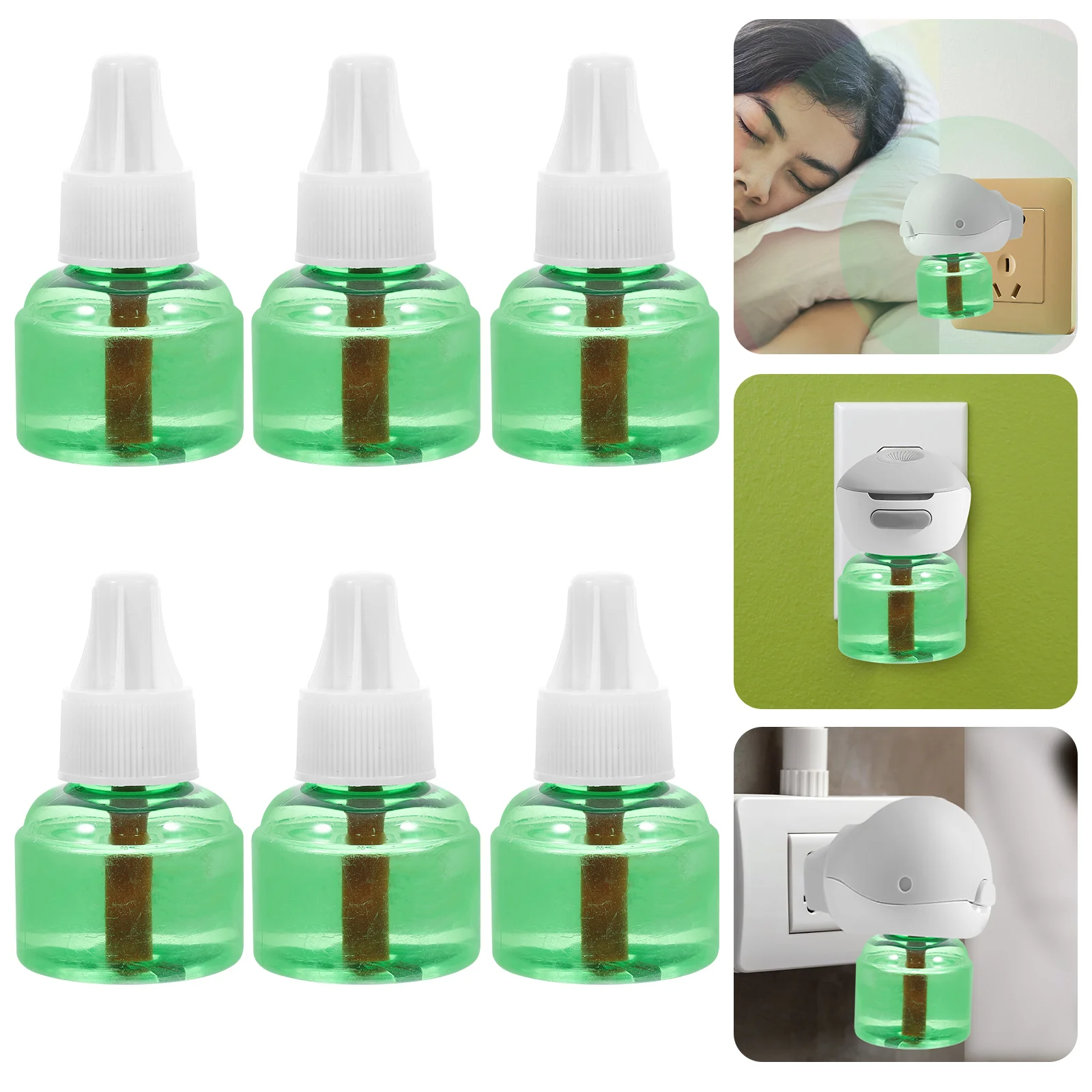 6Pcs Household Bug Liquid Insect Control Mosquito Liquid Electric Mosquito Replacement Refills Mosquito Liquid (Random Style)