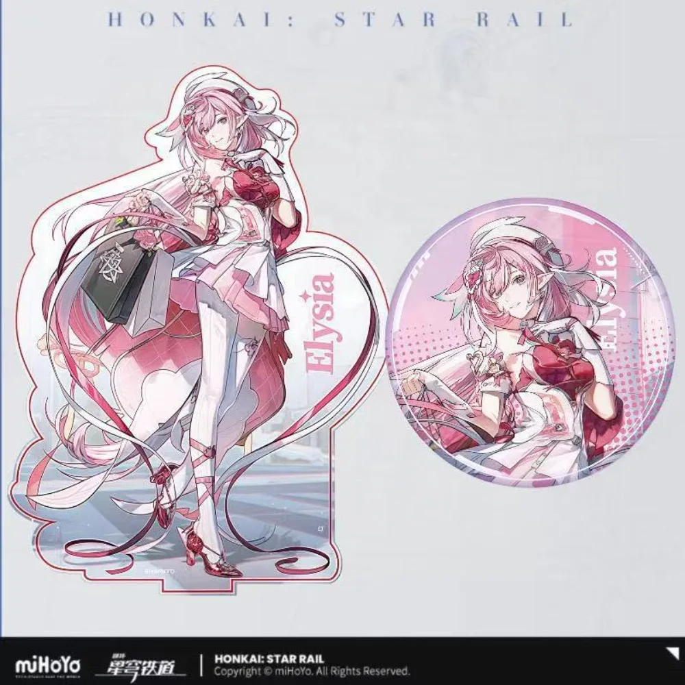 Game Honkai: Star Rail Anime Cartoon Character Elysia Peripheral Sailing Series Acrylic Plaque High Beauty Desktop Ornament