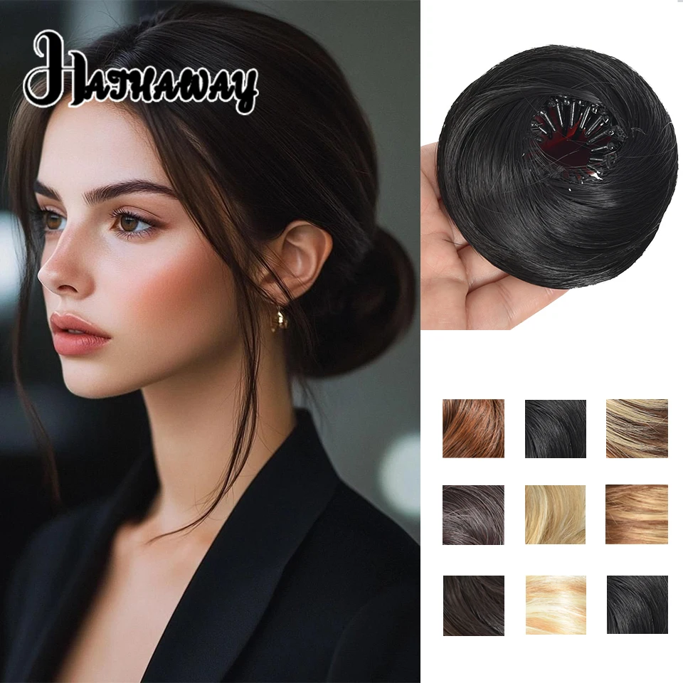 

Bird's Nest Styling Bun - A Natural Synthetic Hairstyle Tool Suitable For Women, Made Of High-Temperature Fiber