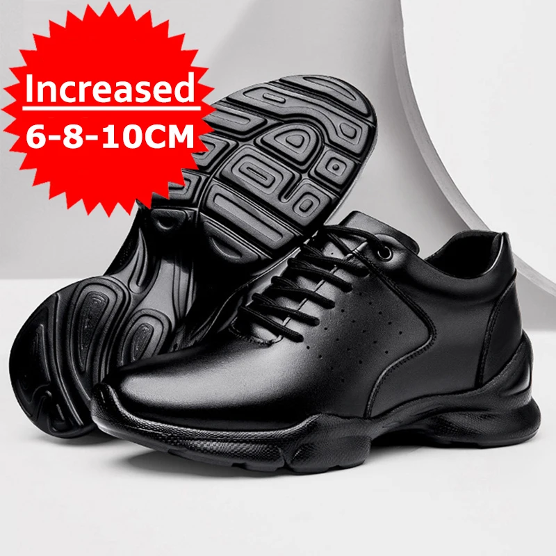 

Men's Shoes Casual Fashion 8cm Height Increasing Shoes Inside High Shoes for Men Business Dress Shoes Elevator Leather Footwear
