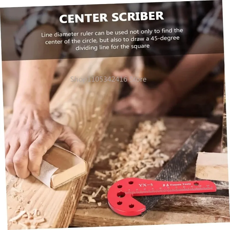 Woodworking Center Marking Tool, 45 & 90 Degree Right Angle Marking Gauge for Woodworking Daily Processing Projects