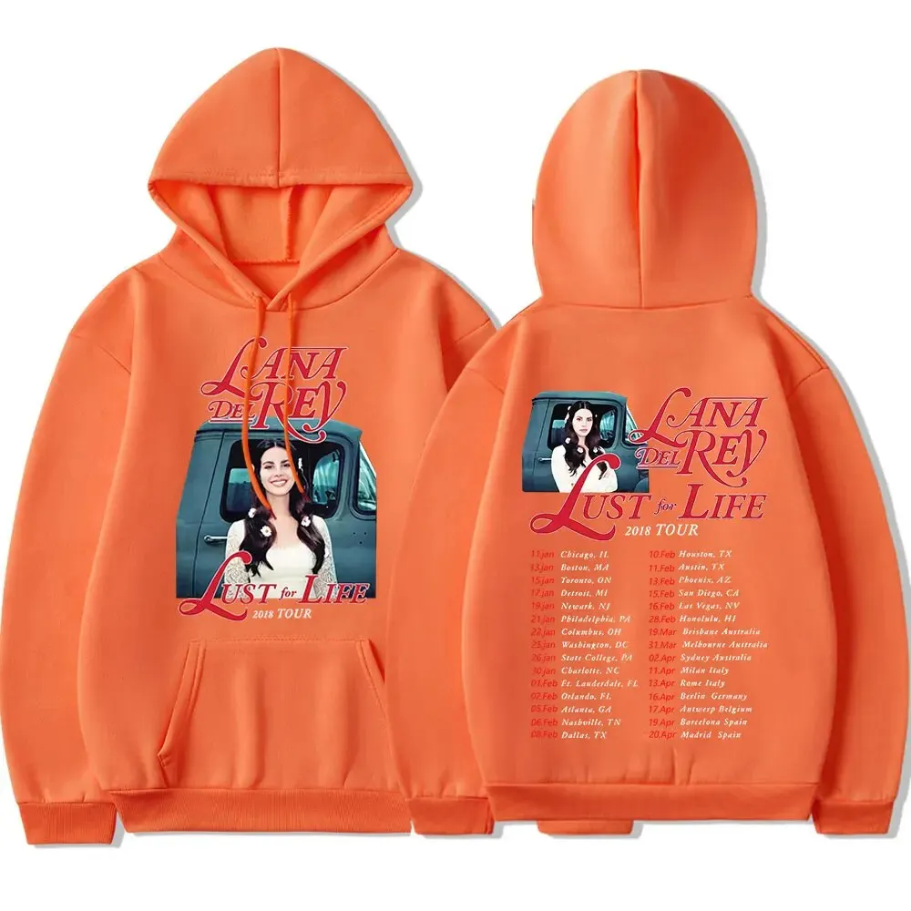 New Singer Lana Del Rey Lust for Life Hoodies Printed Men Woman Hoodie Streetwear Sweatshirts Pullovers Harajuku Unisex Clothing