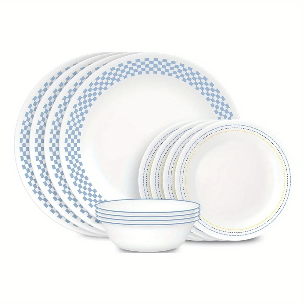 2-Pc Dinnerware Set, Serves 4, suitable for friends gathering, birthday party, family dinner, suitable for housewarming gift