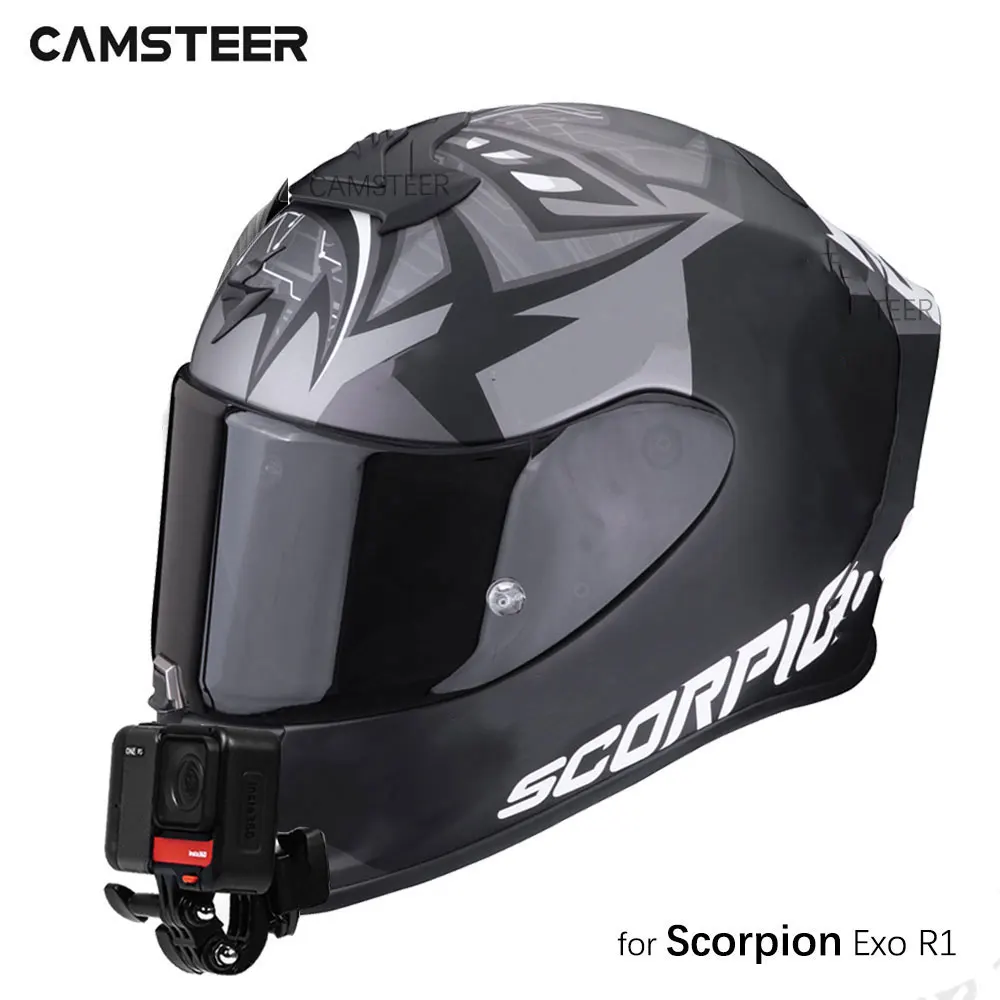 

for Scorpion Exo R1 Helmet Custom Aluminium Chin Mount for GoPro Hero 13 12 11 10 Insta360 X4 X3 Ace Pro DJI Action 5 4 3 Camera