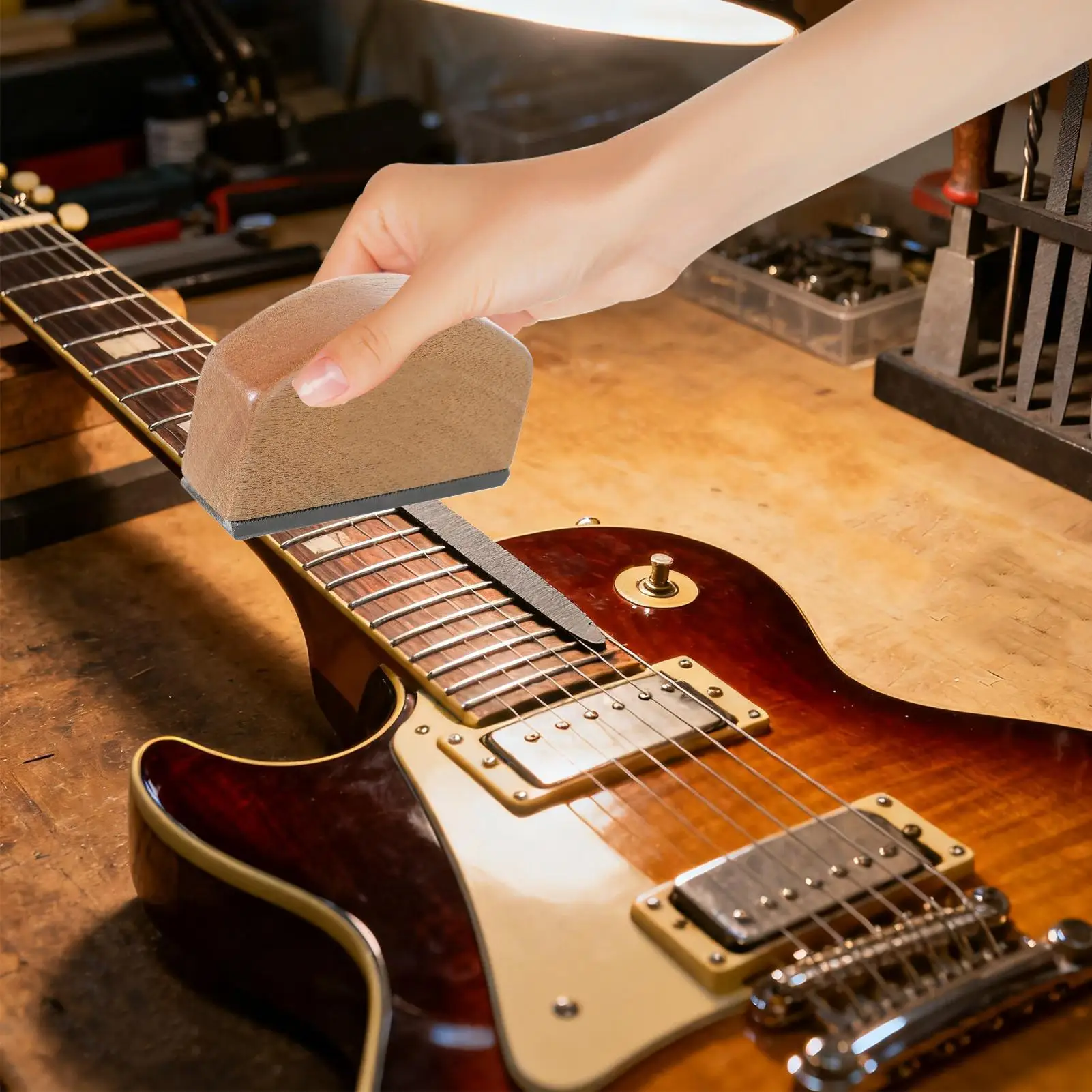 Fret Dressing File Flat Check Bass Guitar Leveler Leveling File For Home Workshop Seasonal Maintenance Instrument Restoration