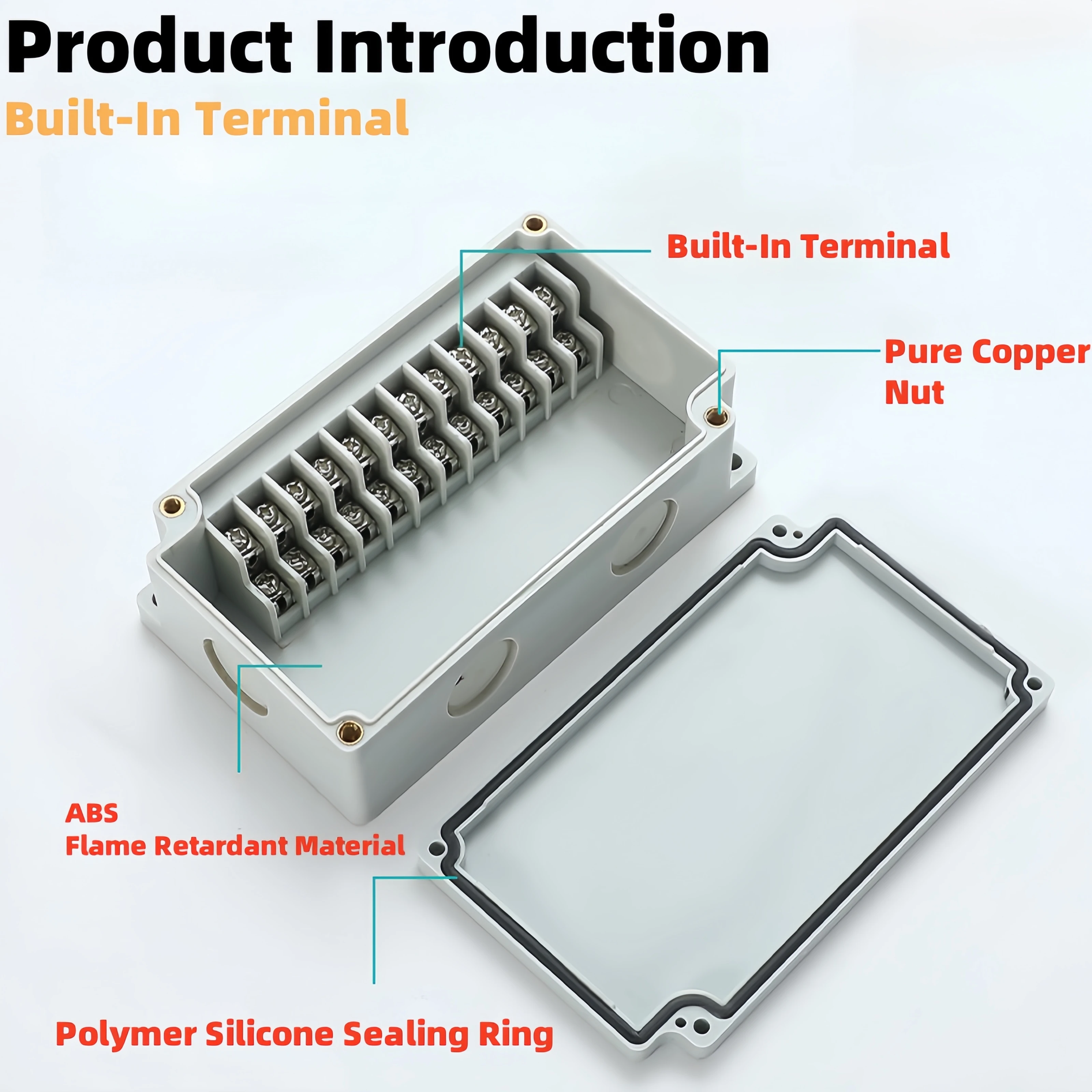 Terminal Junction Box Self-contained Terminal Waterproof Electrical Terminal Branch Junction Box TB Terminal Box