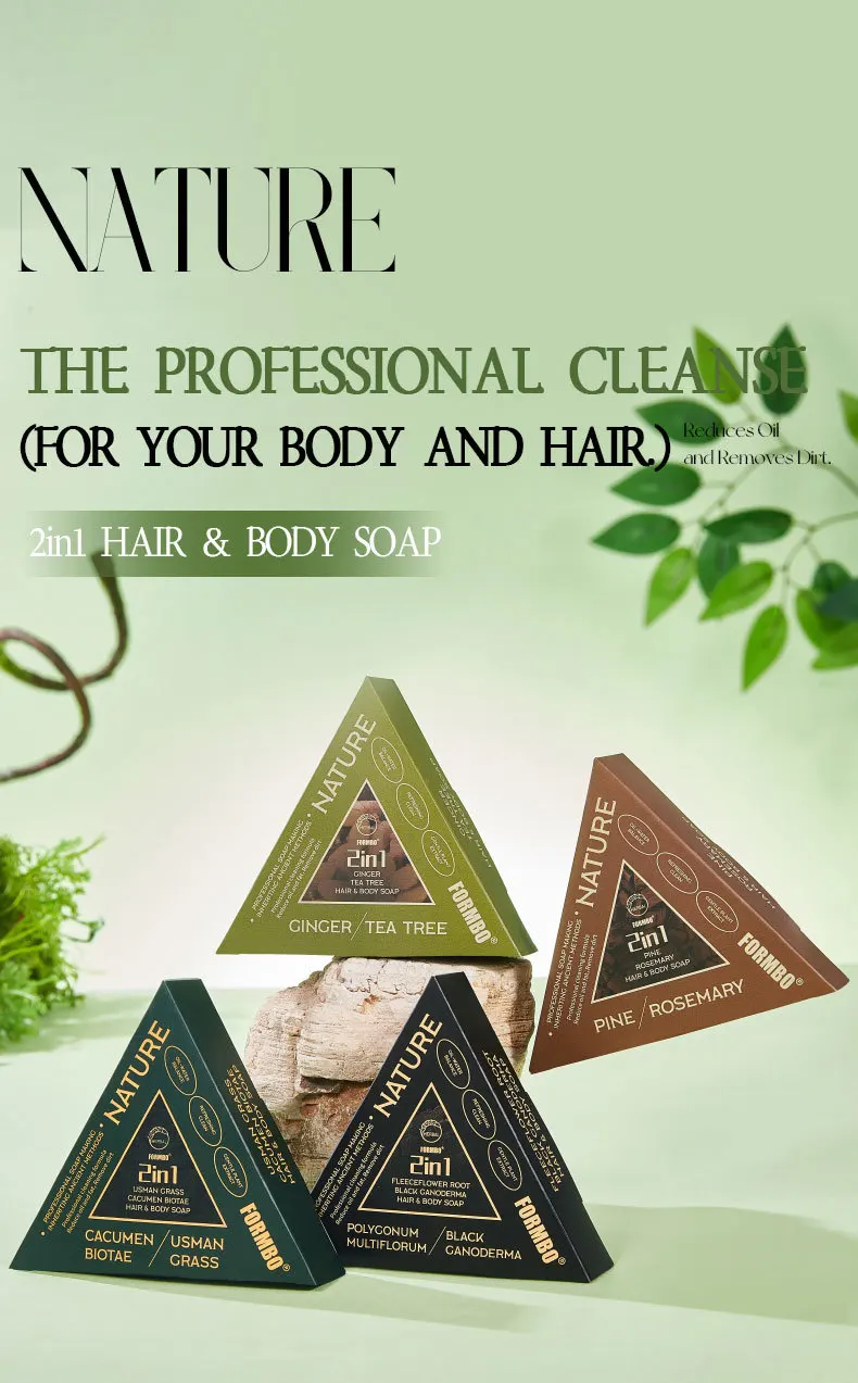 Rosemary Hair & Body Cleaning Soap Bar, Usmans Bart/Ingwer/Teebaum/Biota-Extraktion, festes Shampoo, Ölkontrolle, Schmutz entfernen – Detail 1