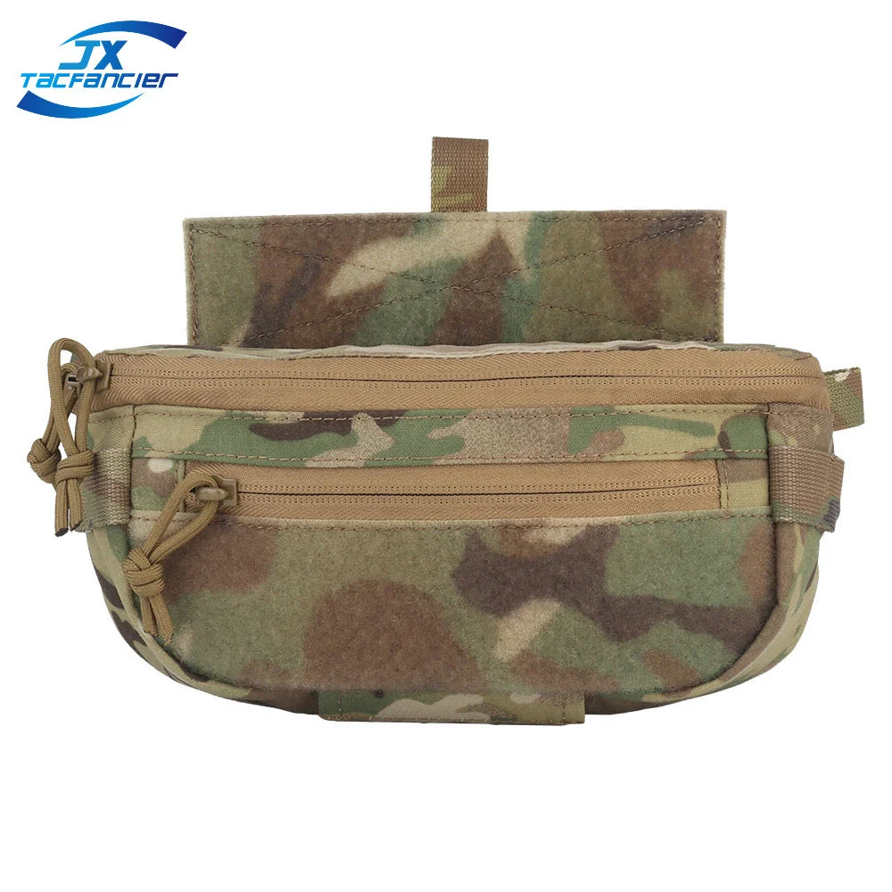 

Tactical Dump Pouch Sub Abdominal Belly Pouch EDC Waist Belt Strap Sling Bag Hunting Fanny Pack