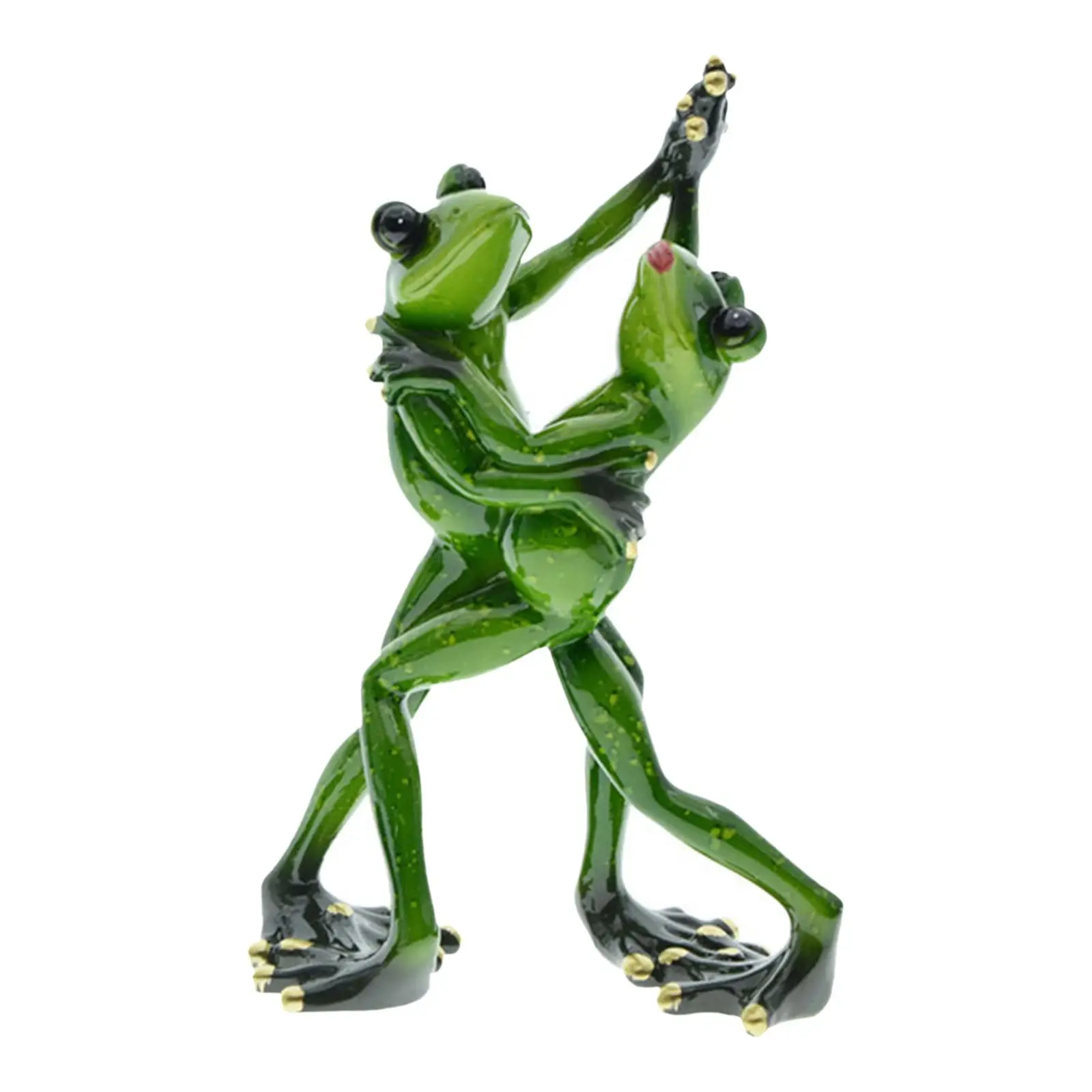 

Funny Frogs Couple Statues Frog Sculpture for Living Room Home Decoration 21cm